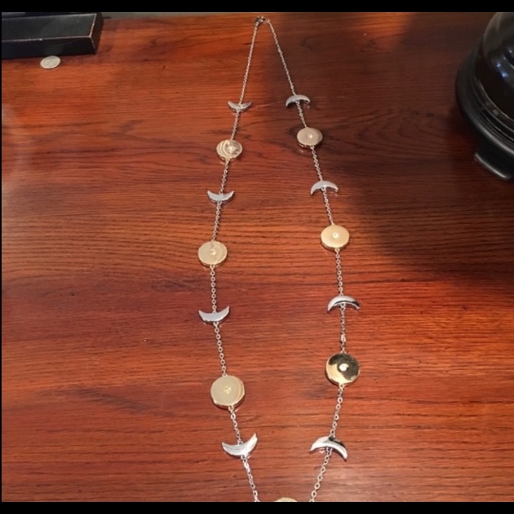 LA PRARIE Moon and star 18 inch long necklace!